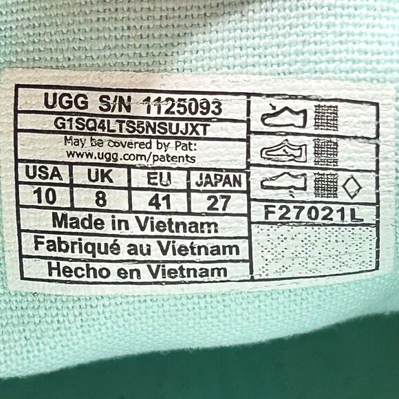 Ugg Delu Espadrille-Inspired Slip On Sneakers Shade Sky 1125093 Women’s 10 - Picture 9 of 9